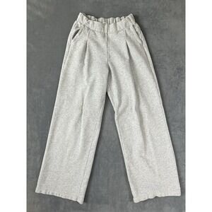Aerie Women's Cotton Blend Wide Leg Cozy Sweatpants Size XS Grey Comfort Lounge